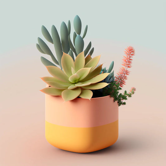 Succulent Quad - Spring